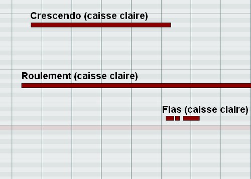 séquence midi crescendo caisse claire