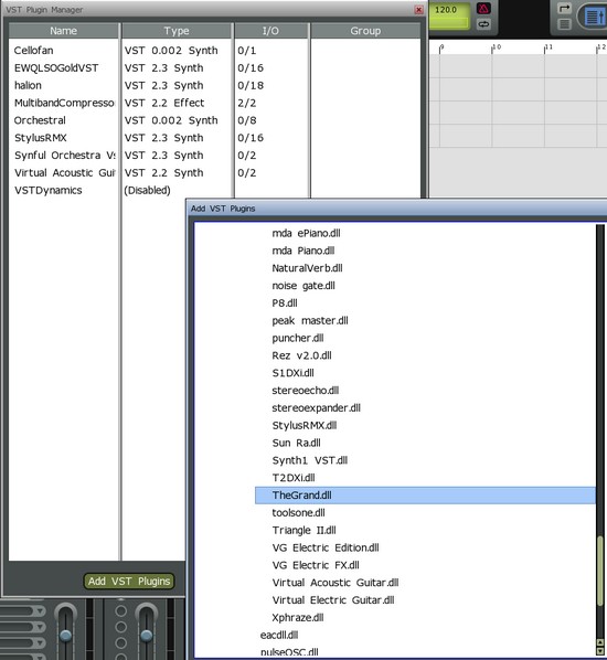 Séquenceur compatible VST